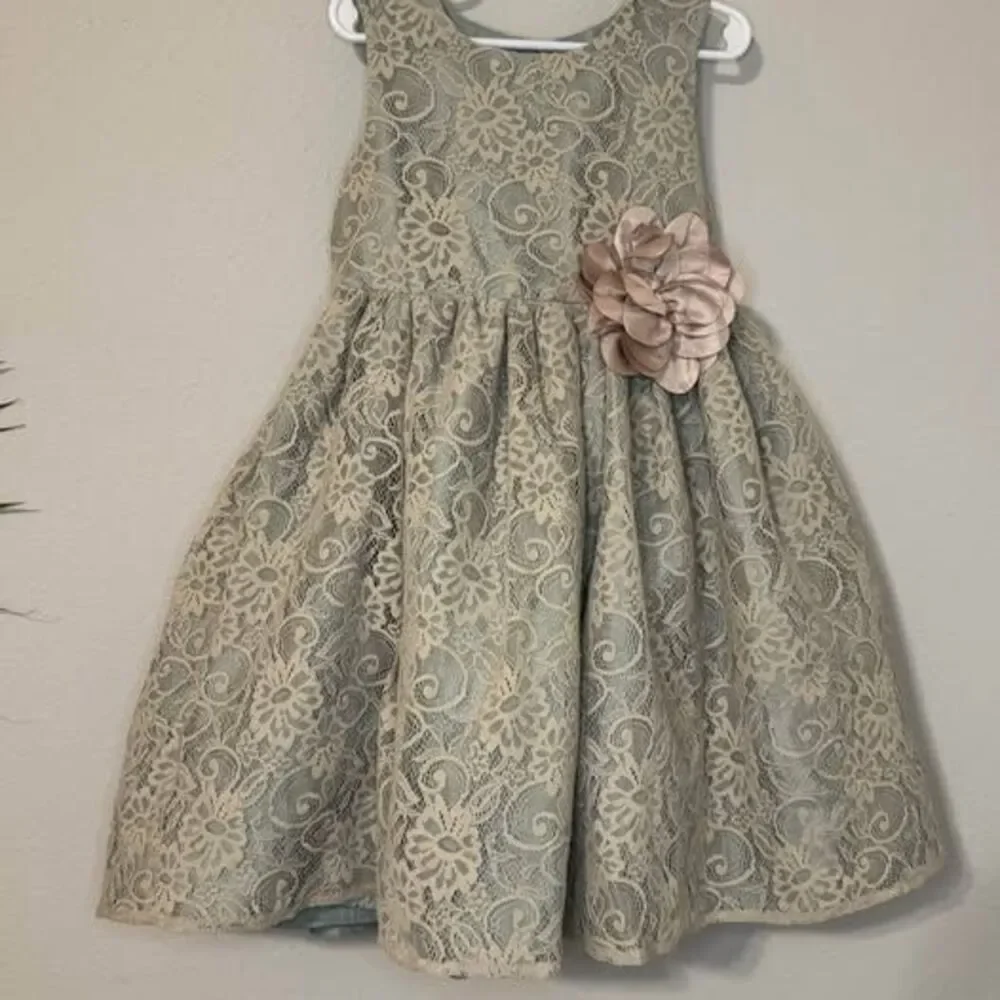 Vintagw Marmellata Girls Lace Dress Size 6